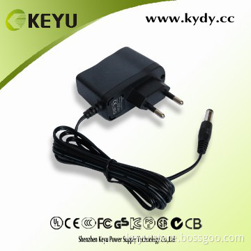 CE approval EU plug 1.5w 5v 300ma adapter